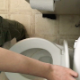 An overhead hidden camera records a girl taking a piss and a shit while sitting on a toilet. Pissing and plop sounds are clearly heard, but no product is seen. Presented in 720P HD. Over 1.5 minutes.